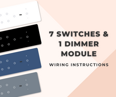 Smart Switch Installation Guide for 7 Switches and 1 Dimmer Module