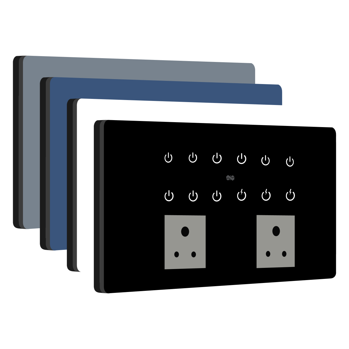 12 Gang (12 Switch + 2 Plug ) IR Remote & Wi-Fi Touch Switch
