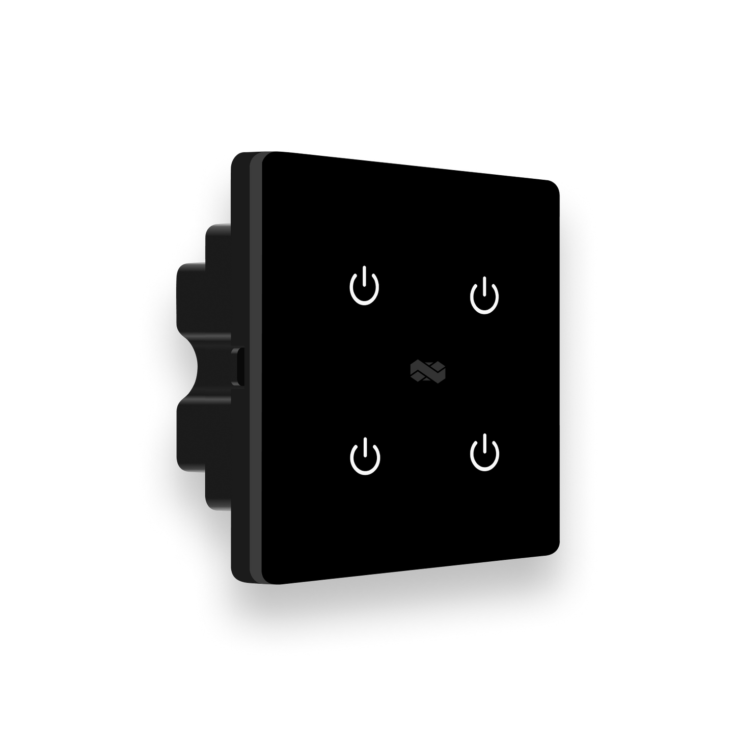 2 Gang (4 Switch) IR Remote & Wi-Fi Touch Switch