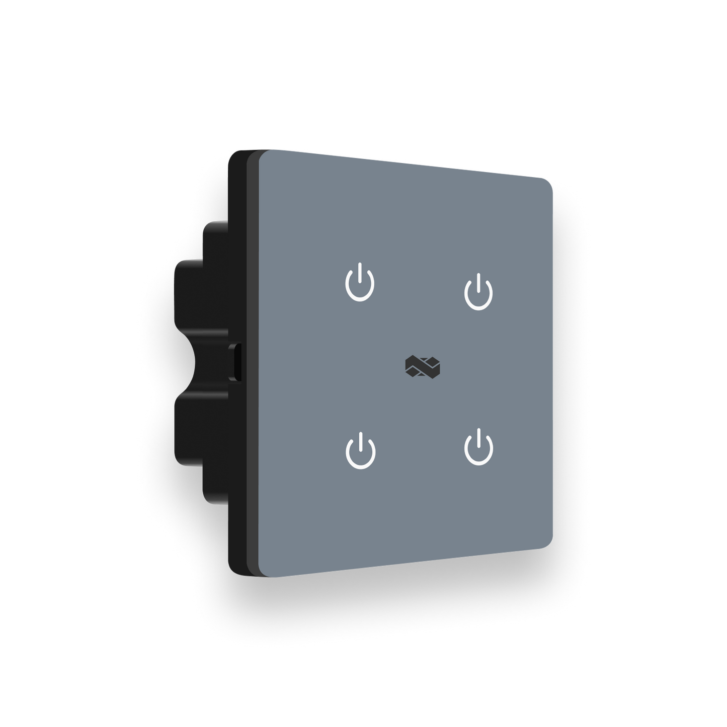 2 Gang (4 Switch) IR Remote & Wi-Fi Touch Switch