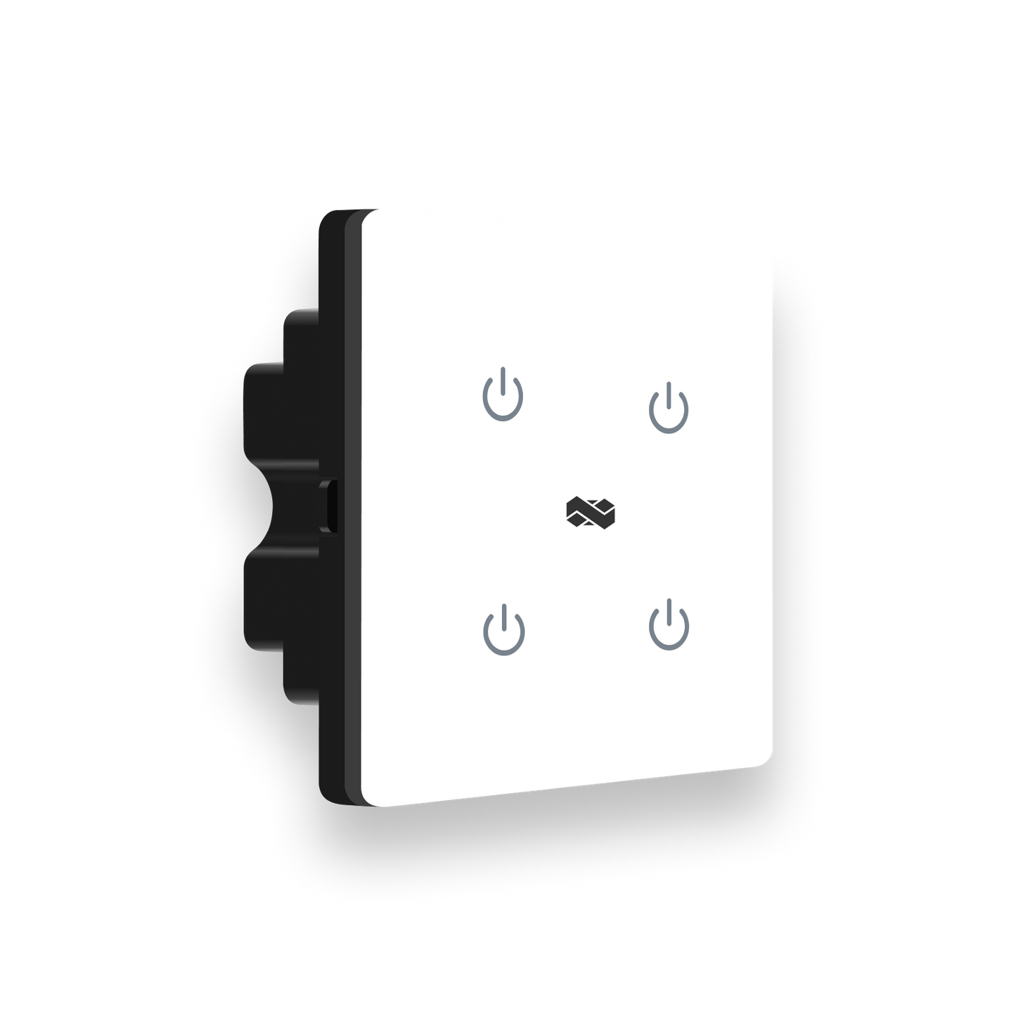 2 Gang (4 Switch) IR Remote & Wi-Fi Touch Switch