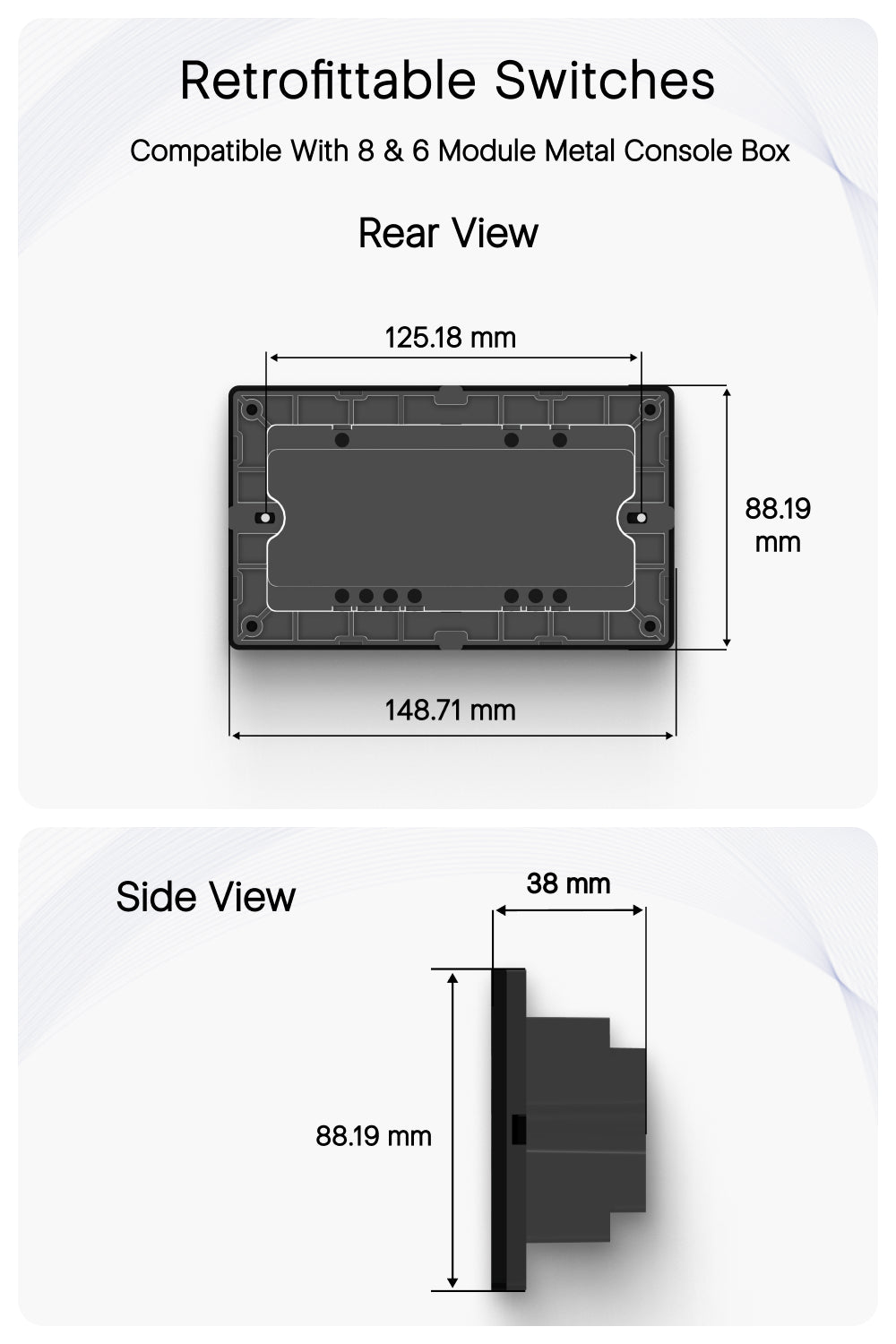 4s metal console box in smart switches