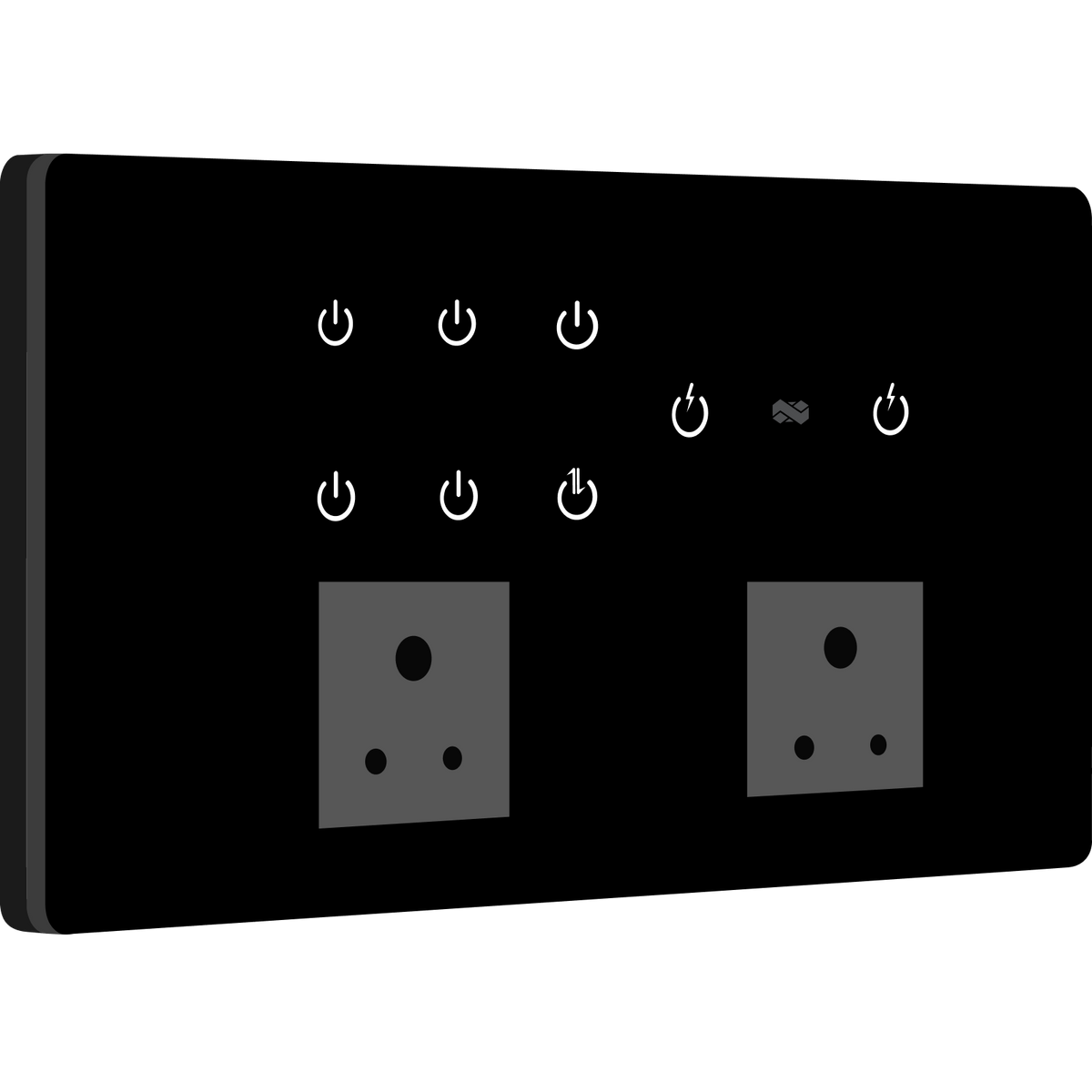 12 Gang (8 Switch + 2 Plug ) IR Remote & Wi-Fi Touch Switch