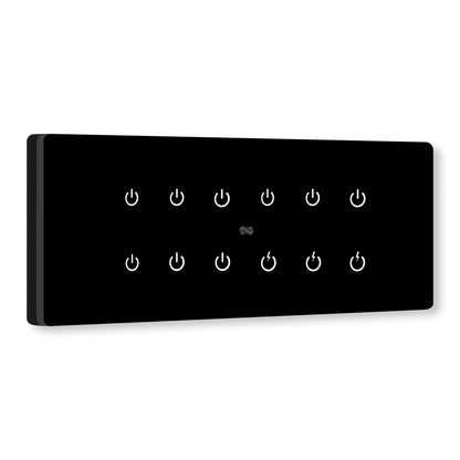 8 Gang (12 Switch) IR Remote & Wi-Fi Touch Switch