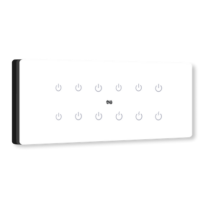8 Gang (12 Switch) IR Remote & Wi-Fi Touch Switch