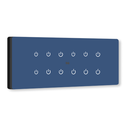 8 Gang (12 Switch) IR Remote & Wi-Fi Touch Switch