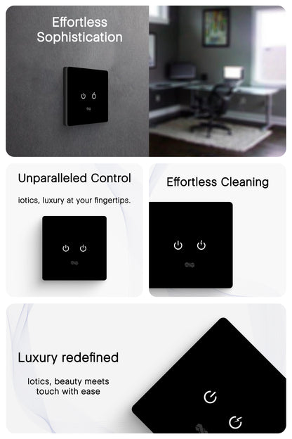 2 Gang IR Remote & Wi-Fi Touch Switch