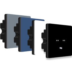 2 Gang (Curtain Controller) IR Remote & Wi-Fi Touch Switch