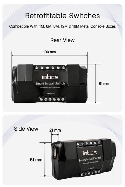 4 Channel Smart Switch Module for Home (Inwall 4S)