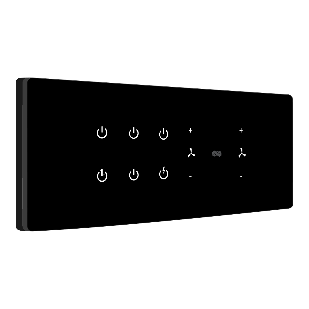 ir remote control touch switches black