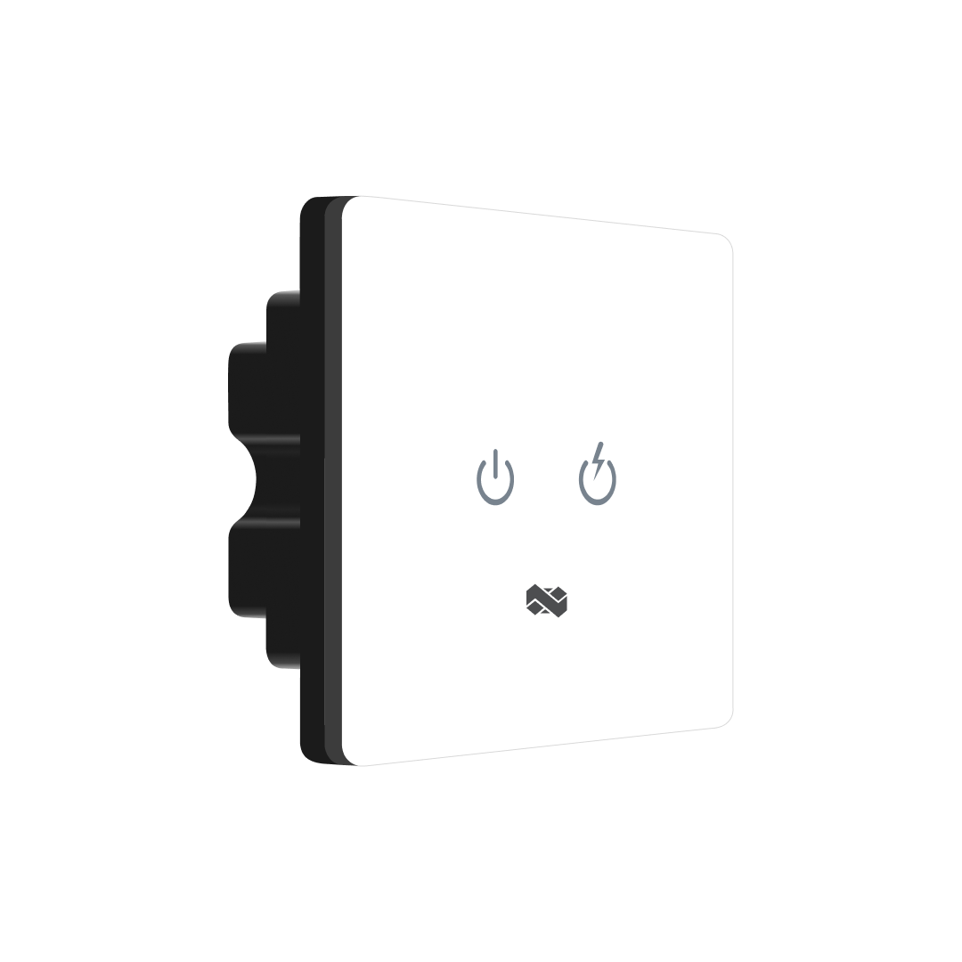 2 Gang IR Remote & Smart Touch Switches - white
